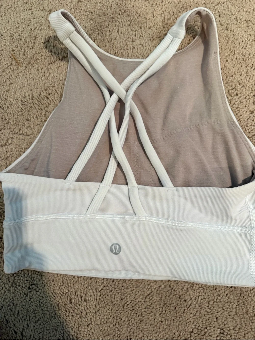 lululemon athletica White High-Neck Sports Bra